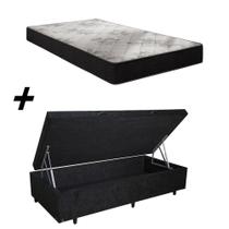 Cama Box Baú Solteiro + Colchão Portobel Viena D23 60x88x188 Cama Box Baú Solteiro + Colchão Portobel Viena D23 60x88x188