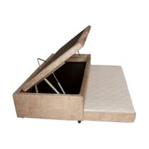 Cama Box Baú Solteiro com Auxiliar Ortopédica 88x188x46cm