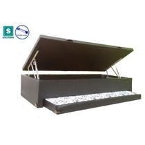 Cama Box Bau Solteiro Com Auxiliar Semi Ortopedica material sintético 088X188