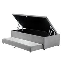 Cama Box Baú Solteiro com Cama Auxiliar 3 em 1 S. Design - 88x188