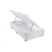 Cama Box Baú Solteiro Courano White New (88x188x30) - Castor