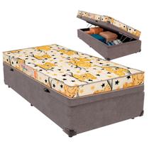 Cama Box Baú Solteiro e Colchão Pro-Life D20 Colchobel Cinza Cama Box Baú Solteiro e Colchão Pro-Life D20 Colchobel Cinza