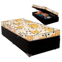 Cama Box Baú Solteiro e Colchão Pro-Life D20 Colchobel Preto Cama Box Baú Solteiro e Colchão Pro-Life D20 Colchobel Preto