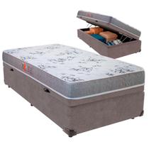 Cama Box Baú Solteiro e Colchão Pro-Life D28 Colchobel Cinza Cama Box Baú Solteiro e Colchão Pro-Life D28 Colchobel Cinza