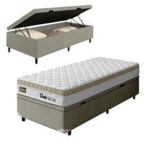 Cama Box Baú Solteiro Espuma Ortopédica Onix D45 88x188x61cm Hellen - Suporta até 150 kg