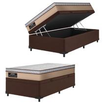 Cama Box Baú Solteiro Gazin Colchão Molas Ensacadas Maximus