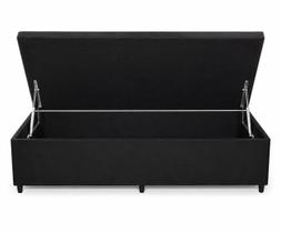 Cama Box Baú Solteiro Gold AColchões Síntetico Preto 41x88x188 Cama Box Baú Solteiro Gold AColchões Síntetico Preto 41x88x188