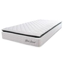 Cama Box Baú Solteiro Hellen Colchão Yaris Pillow Top Cinza Cama Box Baú Solteiro Hellen Colchão Yaris Pillow Top Cinza