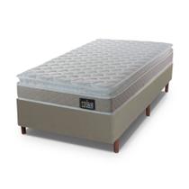 Cama Box Baú Solteiro Hellen Espuma Premium D33 Pillow Top 0,88x188x57cm