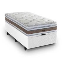 Cama Box Baú Solteiro Herval Amore, Molas Ensacadas, 74x88x188 cm