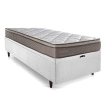 Cama Box Baú Solteiro Herval Lucca, Molas Ensacadas, 73x88x188 cm