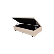 Cama Box Baú Solteiro material sintético 88x188 Base Box