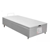 Cama Box Baú Solteiro MH1439 Bordado White (88x188x35) - Herval