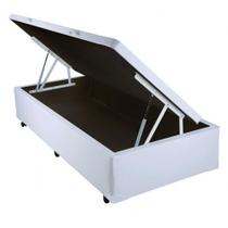 Cama Box Baú Solteiro Pop AColchões Síntetico Branco