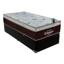 Cama Box Baú Solteiro Preto e Colchão Sleep King Molas Ensacadas Ortobom Cama Box Baú Solteiro Preto e Colchão Sleep King Molas Ensacadas Ortobom