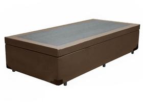 Cama Box Baú Solteiro Sleep Home AColchões Síntetico Marrom 41x88x188 Cama Box Baú Solteiro Sleep Home AColchões Síntetico Marrom 41x88x188