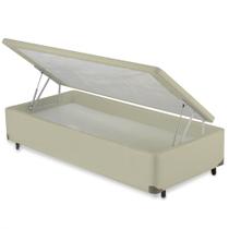 Cama Box Bau Solteiro Suede(0.88x1.88)