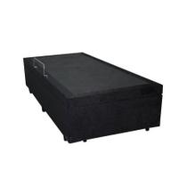 Cama Box Baú Solteiro Suede 78X188cm - Genki Kenko Colchões