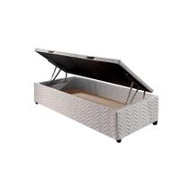 Cama Box Baú Solteiro Universal Tecido White (79x198x36) - Paropas Cama Box Baú Solteiro Universal Tecido White (79x198x36) - Paropas