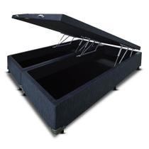 Cama Box Bau Super King Suede(1.93X2.03)