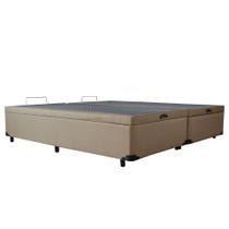 Cama Box Bau Super King Suede(1.93X2.03)