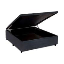 Cama Box Baú Universal CRC Camurça Gray Casal 138x188