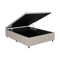 Cama Box Baú Universal CRC Linhão Palha Casal 138x188