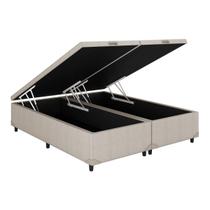 Cama Box Baú Universal CRC Linhão Palha King 186x198