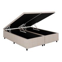 Cama Box Baú Universal CRC material sintético Clean Queen 158x198