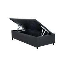 Cama Box Baú Universal CRC material sintético Gray 88x188x35