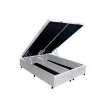Cama Box Baú Universal CRC material sintético White King 193x203