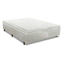 Cama Box Baú Universal Queen MH1439 Bordado White (158x198x35) - Herval