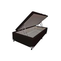 Cama Box Baú Universal Solteiro Courano Black New (78x188x35) - Castor