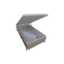 Cama Box Baú Universal Solteiro Linho Clean (78x188x35) - Castor