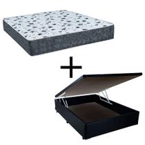 Cama Box Baú Viúva 128 Tecido Preto Com Colchão Alegro Bello Box D28 Cinza 58x128x188 Cama Box Baú Viúva 128 Tecido Preto Com Colchão Alegro Bello Box D28 Cinza 58x128x188