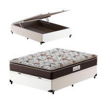 Cama Box Baú Viúva Branca + Colchão de Espuma D45 - Probel Guarda-Costas ProForce Plus 128x188x70cm Cama Box Baú Viúva Branca + Colchão de Espuma D45 - Probel Guarda-Costas ProForce Plus 128x188x70cm
