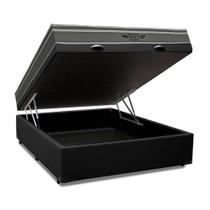 Cama Box Baú Viúva Bravus + Colchão Ibiza D33 Mola Superlastic 128x188x60cm Várias Cores - Vstore
