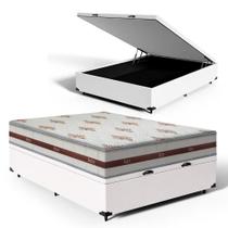 Cama Box Baú Viúva Colchão de Molas Ensacadas DAngelis Classic 128cm Cama Box Baú Viúva Colchão de Molas Ensacadas DAngelis Classic 128cm