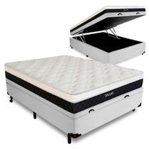 Cama Box Baú Viúva + Colchão Molas Ensacadas Dallas D33 128x188x58cm