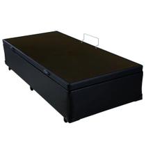 Cama Box Baú Viúva Mega material sintético Black - 120x203