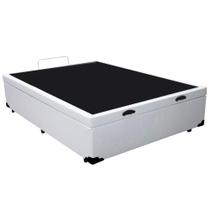 Cama Box Baú Viúva Serene Sintético Branco 44x128x188 Cama Box Baú Viúva Serene Sintético Branco 44x128x188