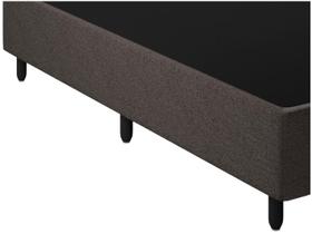 Cama Box Baú Viúvo 1,28x1,88 em Suede com Baú Organizador Frontal