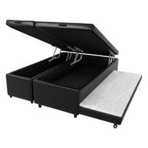 Cama Box Bau Viuvo Com Auxiliar Semi Ortopedica material sintético (1.28X1.88) Cama Box Bau Viuvo Com Auxiliar Semi Ortopedica material sintético (1.28X1.88)