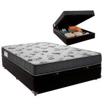 Cama Box Baú Viúvo e Colchão ISO 100 D33 Ortobom Preto