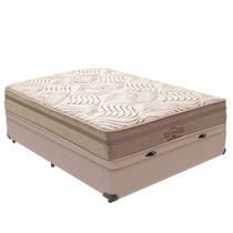 Cama Box Baú Viúvo e Colchão Los Angeles Molas V-tech