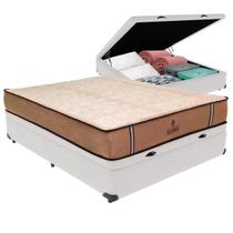 Cama Box Baú Viúvo e Colchão Madrid Molas V-tech