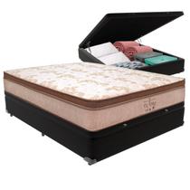 Cama Box Baú Viúvo e Colchão Victory Molas V-tech
