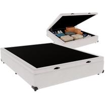 Cama Box Baú Viúvo Especial 120x188 Branco Outlet dos Sonhos 48x120x188