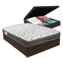 Cama Box Baú Viúvo Marrom + Colchão ISO100 D33 Ortobom Cama Box Baú Viúvo Marrom + Colchão ISO100 D33 Ortobom