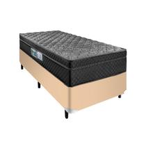 Cama Box Bege Arezzo Black Solteiro Molas Ensacadas Portobel